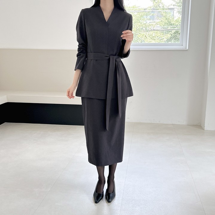 여성 빅사이즈 상견례 결혼식 하객룩 원피스