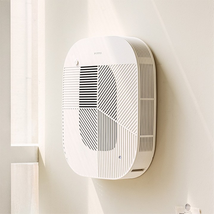 콤마 공기청정기 로브 (벽걸이형) 안방 아이방 소형, 크림화이트