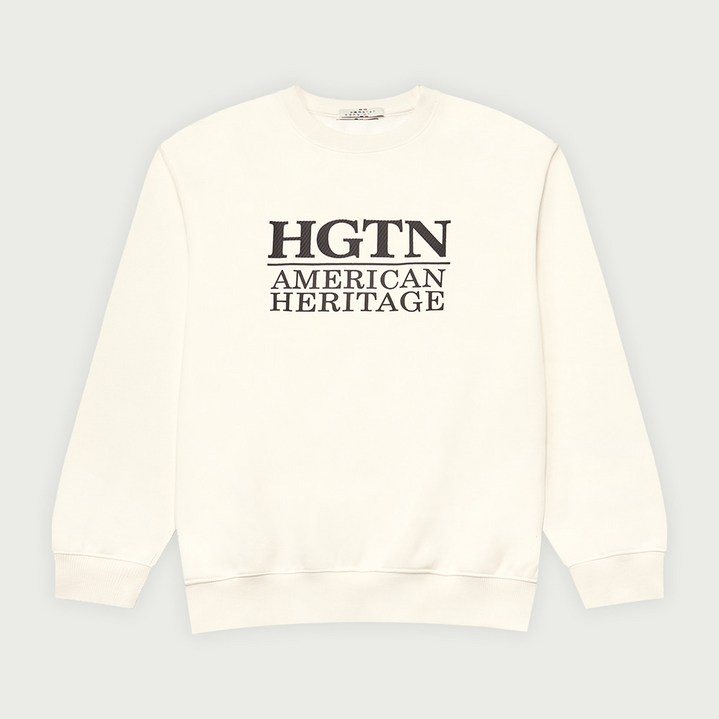 행텐 공용 지금부터 입기좋은 백 브러쉬 스몰 앤 빅로고 기모 라운드 맨투맨 상세설명참조 뉴코아울산성남