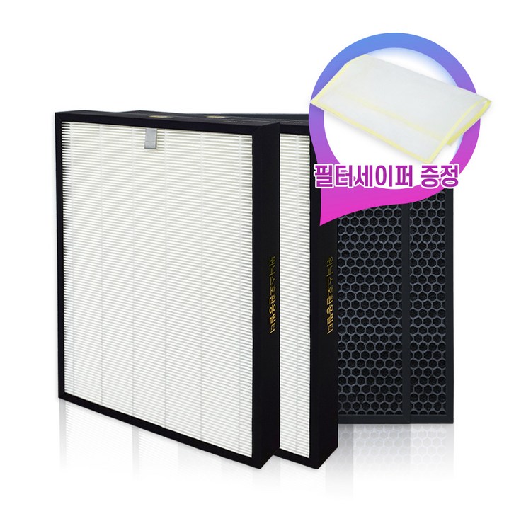 [필터왕국]위닉스 타워XQ500 공기청정기 AGX590W-W5필터 2SET, 타워XQ 일반형 2세트(헤파+탈취), 1개