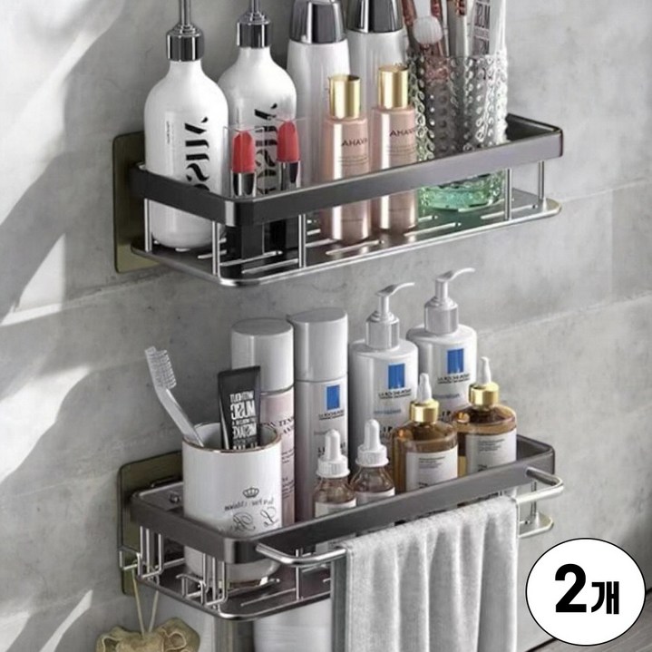 조은마음 1+1 무타공 욕실 화장실 선반 수납 정리대
