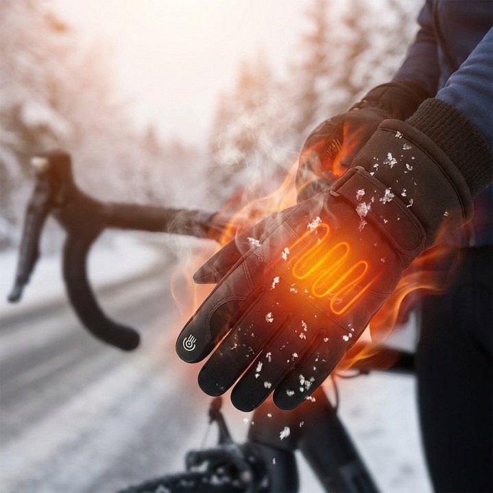 무료배송 겨울 USB 열선 방한 발열 장갑 아웃도어 자전거 오토바이 스포츠 스마트폰 터치