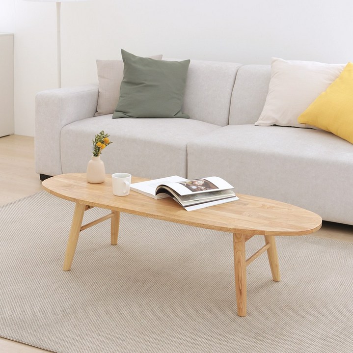 모노먼트 원목 접이식 거실 테이블