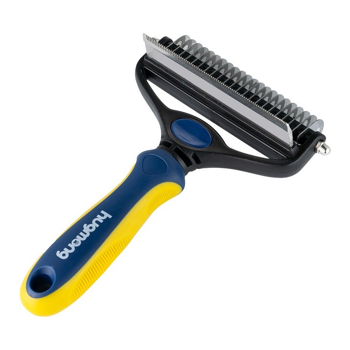 허그몽 대형견 이중모 진도빗 리트리버 웰시코기 털갈이용 특대 죽은털제거  빗