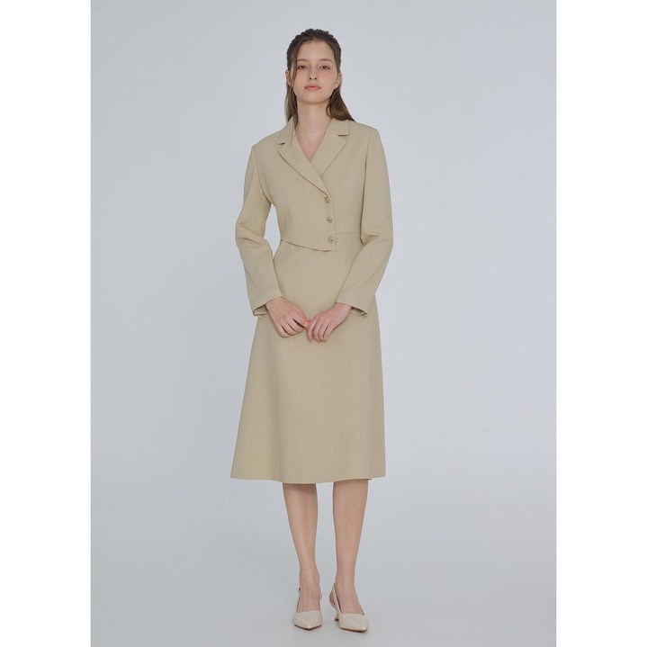 잇미샤 버튼 테일러드 플레어 원피스 ITP9YOP850