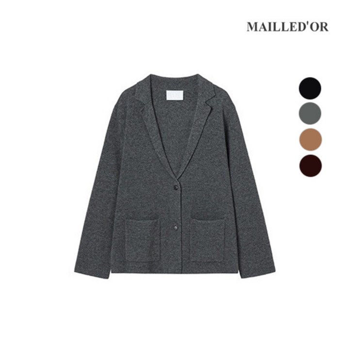 마예도르 홈쇼핑인기 울 캐시미어 블렌디드 니트 자켓