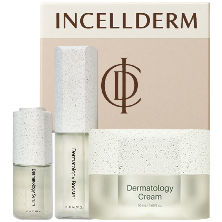 [바코드 정품QR 본사 검증상품] 인셀덤 3종세트 퍼스트패키지 (탄력크림+부스터+세럼) 원빈 화장품 INCELLDERM
