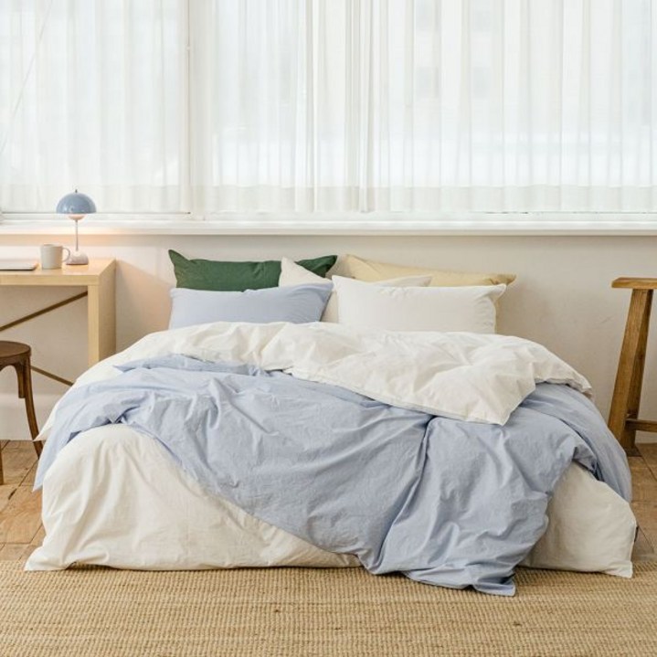 [소프라움앤] 데일리코튼 60수 바이오워싱 순면 이불커버 싱글