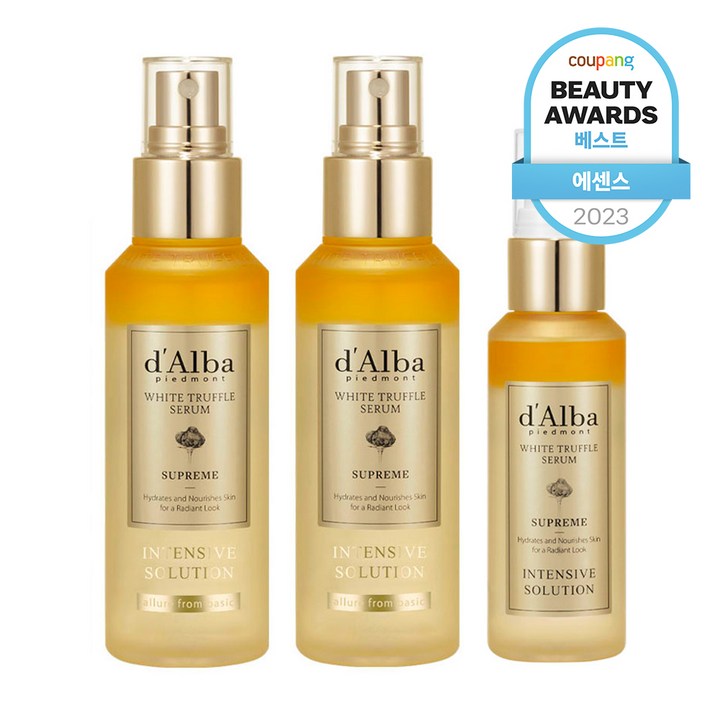 달바 화이트 트러플 수프림 인텐시브 세럼 100ml x 2p 수프림 세럼 50ml 세트, 1세트 달바 화이트 트러플 수프림 인텐시브 세럼 100ml x 2p 수프림 세럼 50ml 세트, 1세트
