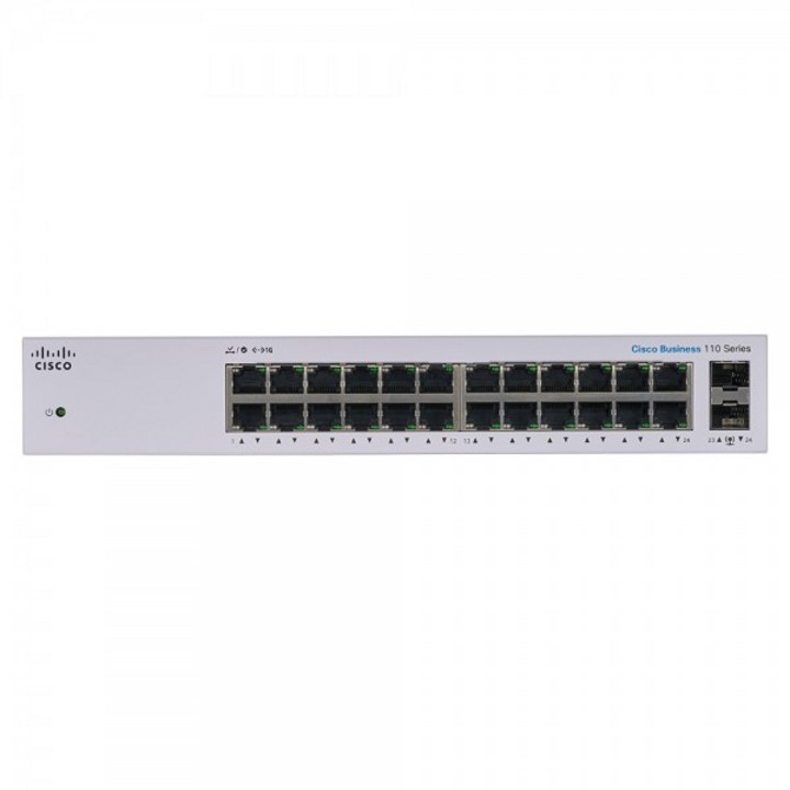 시스코 CBS11024T 기가비트 이더넷 2 SFP 스위칭허브 CBS110 24포트, 1개