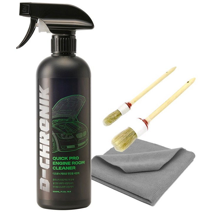 디크로닉 퀵프로 500ml 엔진룸 청소 세정제 크리너 코팅 왁스 코팅제 APC 다목적, 500ml, 1세트