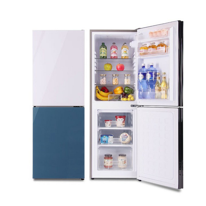 글라스 콤비 소형냉장고 129L 가정 사무용 호텔 업소, 냉장고BSR-C138WN