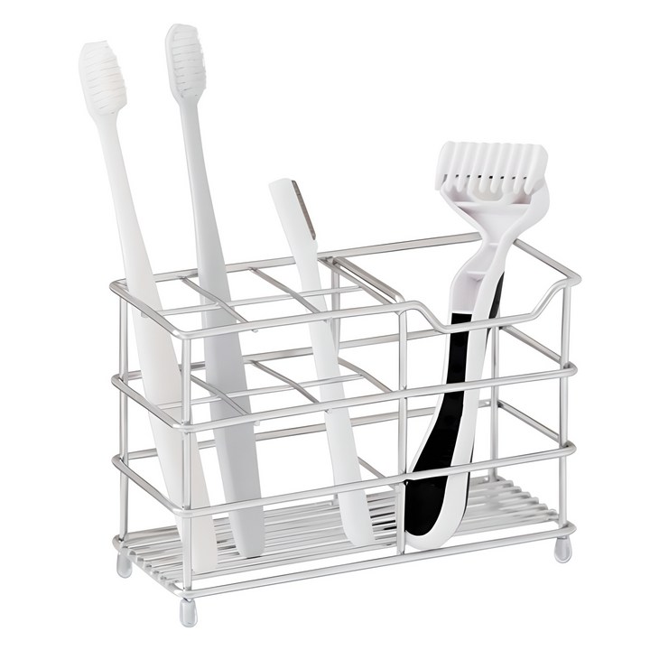 네이쳐리빙 스텐꽂이 칫솔 치약 거치대