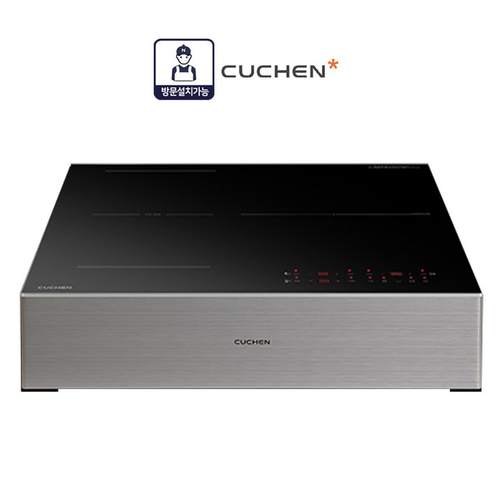 [CUCHEN] 스마트 BLACK 인덕션 3구 프리존기능 초고화력3300W