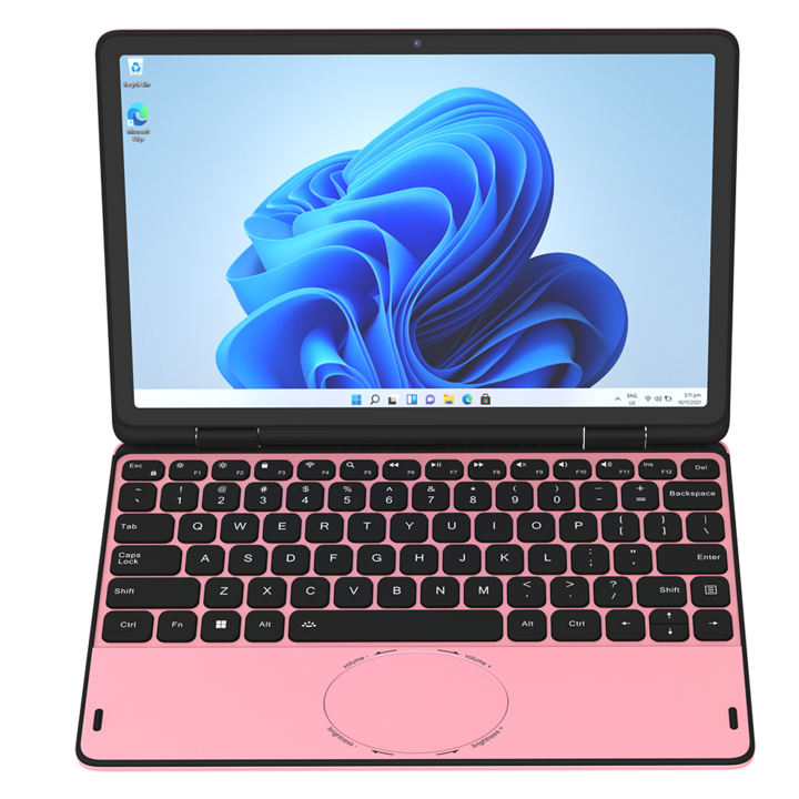 미니 포켓 PC 노트북 요가 2 인 1 노트북, 11 인치 터치 스크린, 인텔 N100 32GB DDR4 1TB SSD, WiFi5 넷북