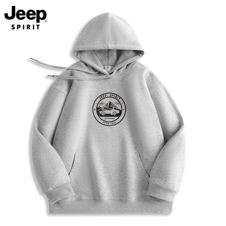 JEEP spirit (국내발송)후드티셔츠 NEW 남자 여자 남성 여성 티셔츠 가을 겨울 봄 JPHJ26AHM01-7