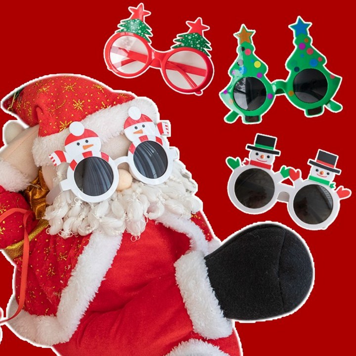 트리 크리스마스 선글라스 안경 파티용품