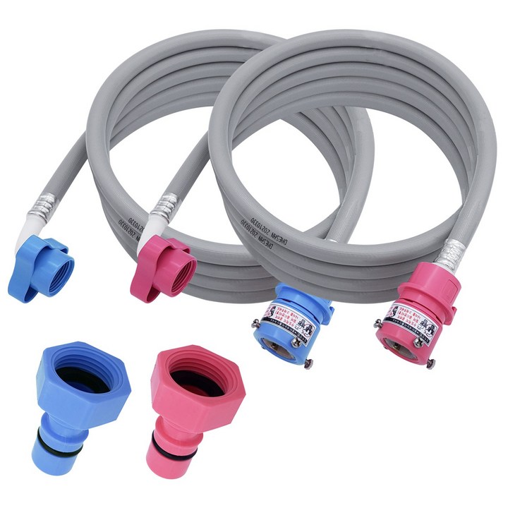 국산 세탁기호스 삼성 LG 대우 급수호스 5미터 냉수5미터 온수 세트, 1개