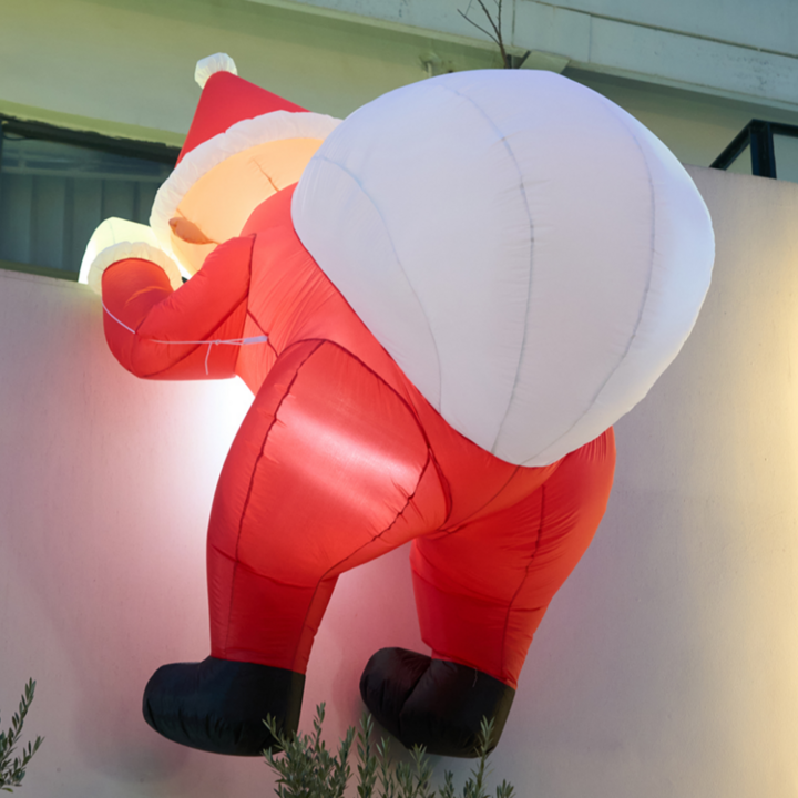 벽타는산타 대형 풍선 장식 크리스마스 인형 카페 인테리어