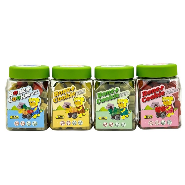 저알러지 야채 과일 비건 영양 간식 레이지독 본쿠키 4종