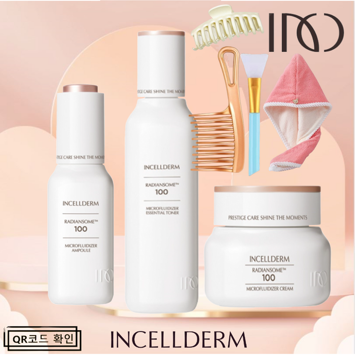 유통기한 최신정품QR인증 인셀덤 3종 앰플 토너 크림 사은행사 선물패키지 INCELLDERM원빈 화장품, 1개 유통기한 최신정품QR인증 인셀덤 3종 앰플 토너 크림 사은행사 선물패키지 INCELLDERM원빈 화장품, 1개