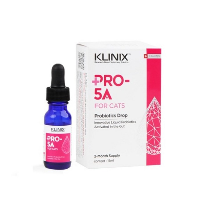 클리닉스 PRO 5A 캣 15ml  액상LIVE유산균 KLINIX