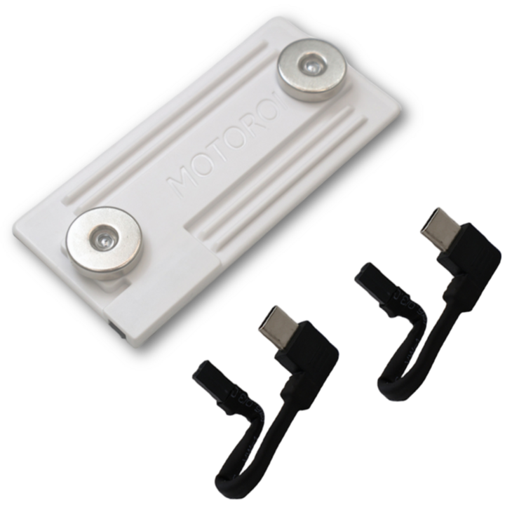 모토로이 오토바이 고속충전 배달 자석 충전패드 방탄케이블 세트