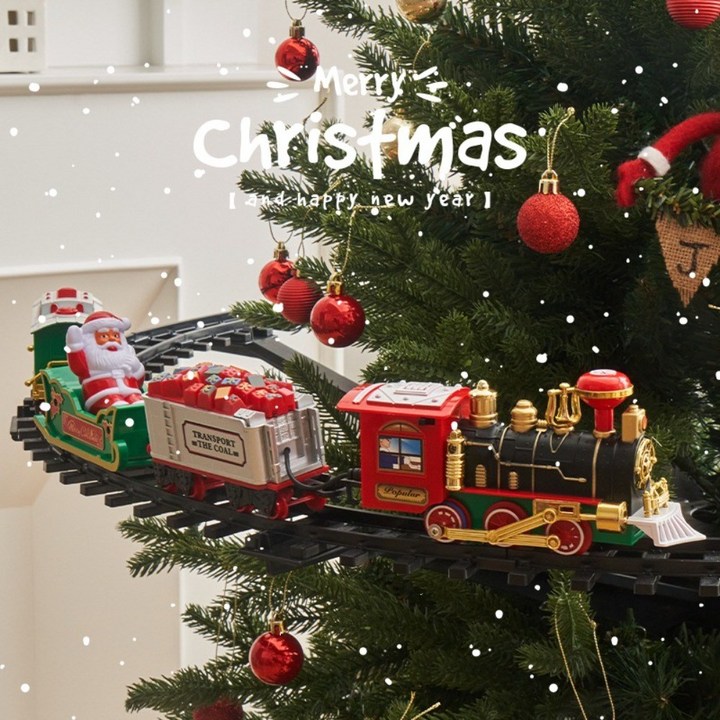 크리스마스 트리 전기 자동 기차