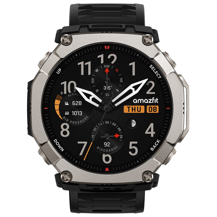 어메이즈핏 스마트워치 T-REX Ultra 2, GPS + 블루투스, 51mm, 블랙