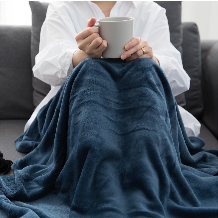코멧 홈 심플 양면 극세사 블랭킷