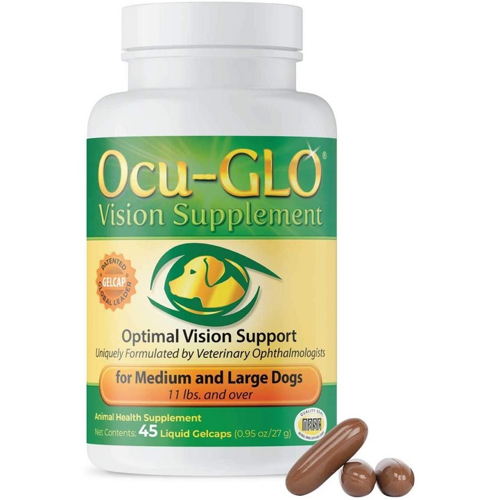 오큐글로 강아지 눈영양제 45캡슐 소형견 중대형견 2종 택1 / Ocu-GLO Vision Supplement Dogs 45 Capsule