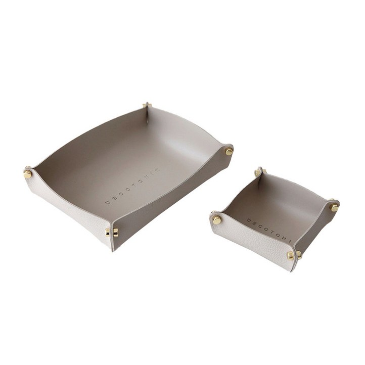 데코토닉 플레인 레더 트레이 L  S