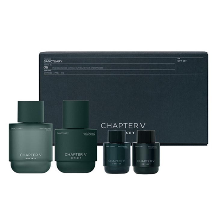 오딧세이 챕터파이브 생츄어리 토너 140ml 30ml 모이스처라이저 110ml 30ml 세트