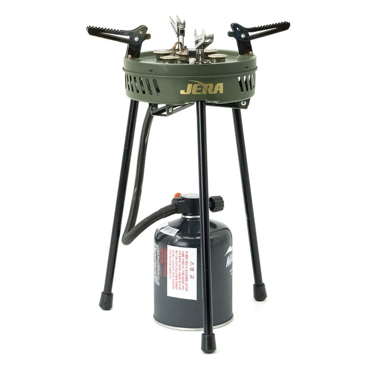 JERA 5구 고화력 캠핑 강염 메인스토브 연장다리 포함 JB105
