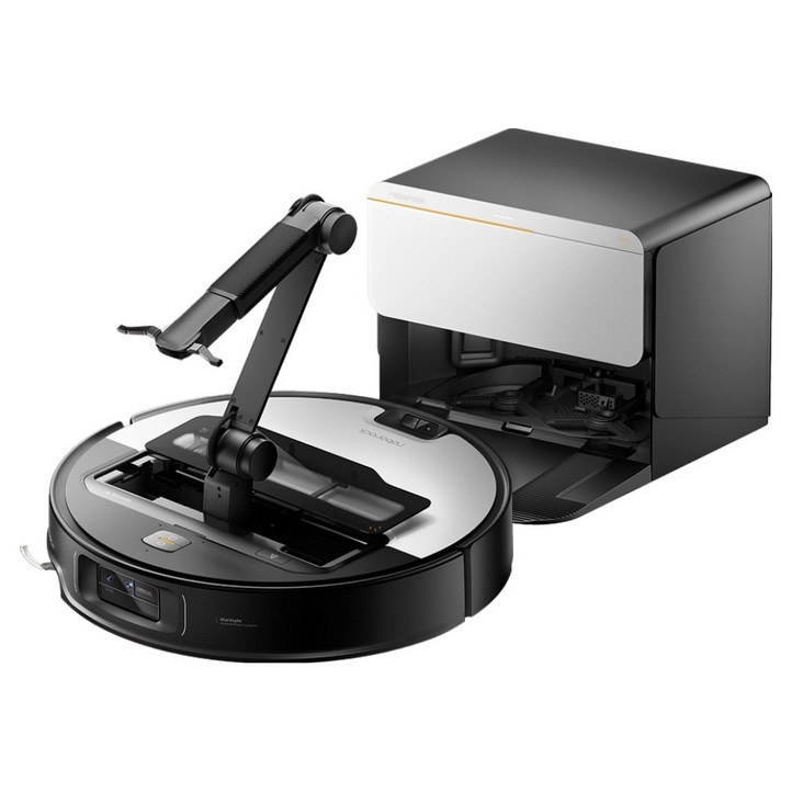 로보락 Saros Z70 직배수 로봇청소기 RRE0R50+EWFD29HRR, RRE0R50+EWFD29HRR, 실버