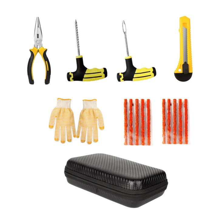 오토크루 타이어 펑크 수리키트 풀세트 파우치형 ACTL10