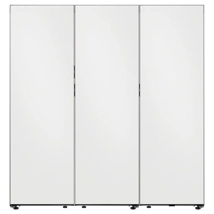 삼성전자 BESPOKE 냉장고 1도어 키친핏 409L 우개폐  김치플러스 냉장고 1도어 좌열림 348L  1도어 냉동고 좌개폐 347L 세트 방문설치