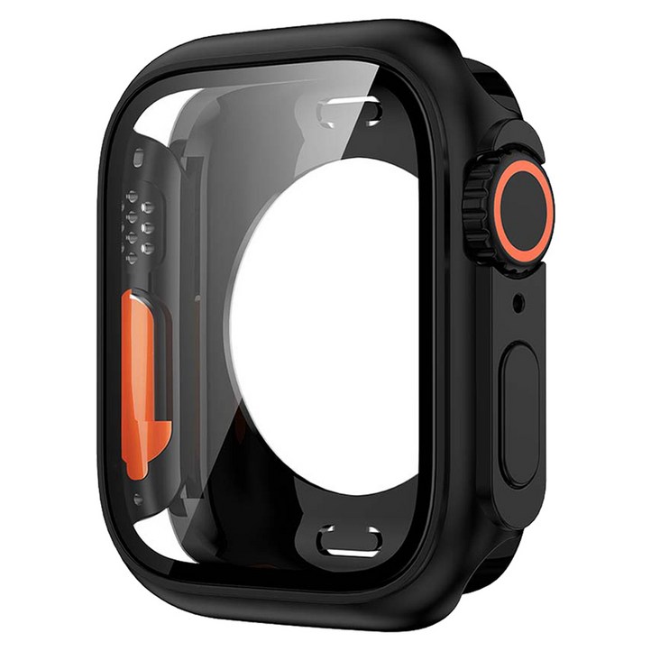 젤센 애플워치 울트라 변신 풀커버 일체형 9H 강화유리 케이스 45mm