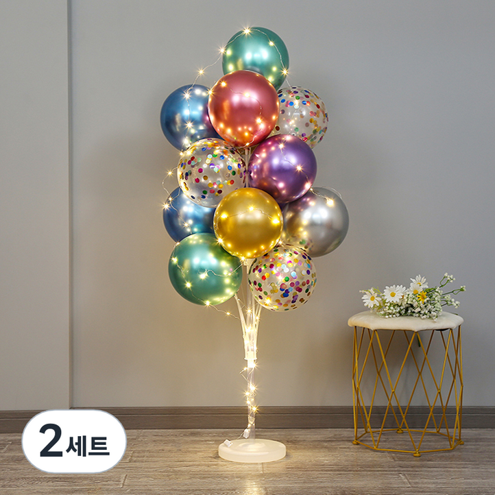 라이트 풍선 기둥 메탈 라이트 풍선 기둥 메탈