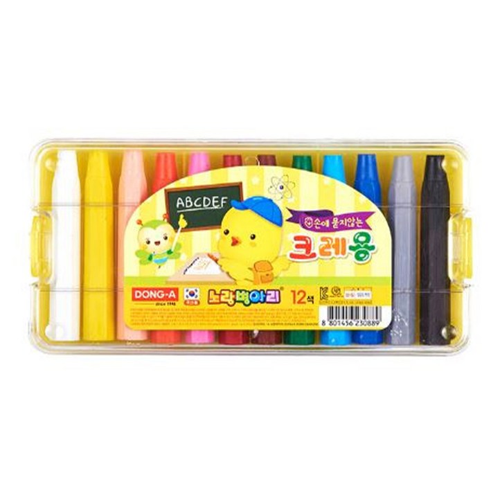 동아 노랑병아리 크레용, 12색, 1세트 동아 노랑병아리 크레용, 12색, 1세트
