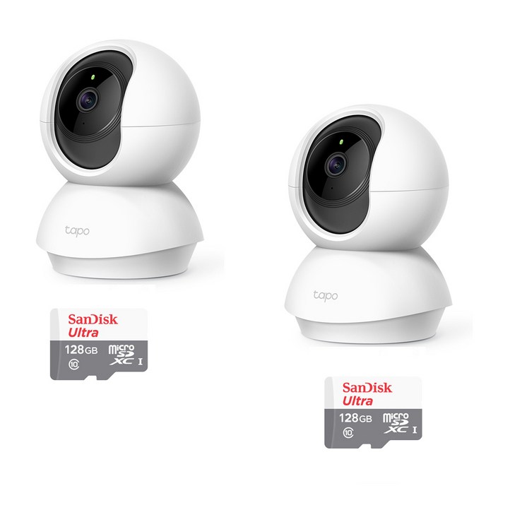 1+1 총2대 티피링크 Tapo C210(Tapo TC71) 300만화소 360도회전 실내무선카메라 홈CCTV 야간흑백전환