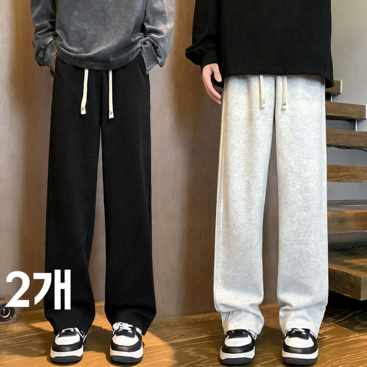 스타일닥터 11 남자 츄리닝 밴딩 바지 카고 와이드 트레이닝 팬츠