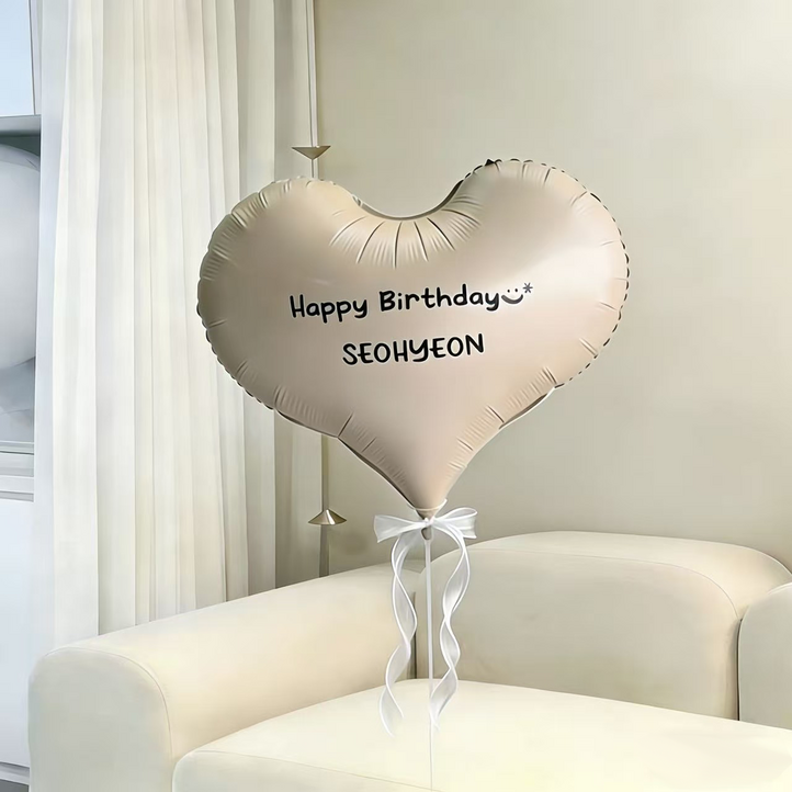 빅 하트 커스텀 레터링 풍선 스탠드 세트자유문구 스티커 생일파티용품 프로포즈 기념일, 1개, .하트풍선 파스텔핑크