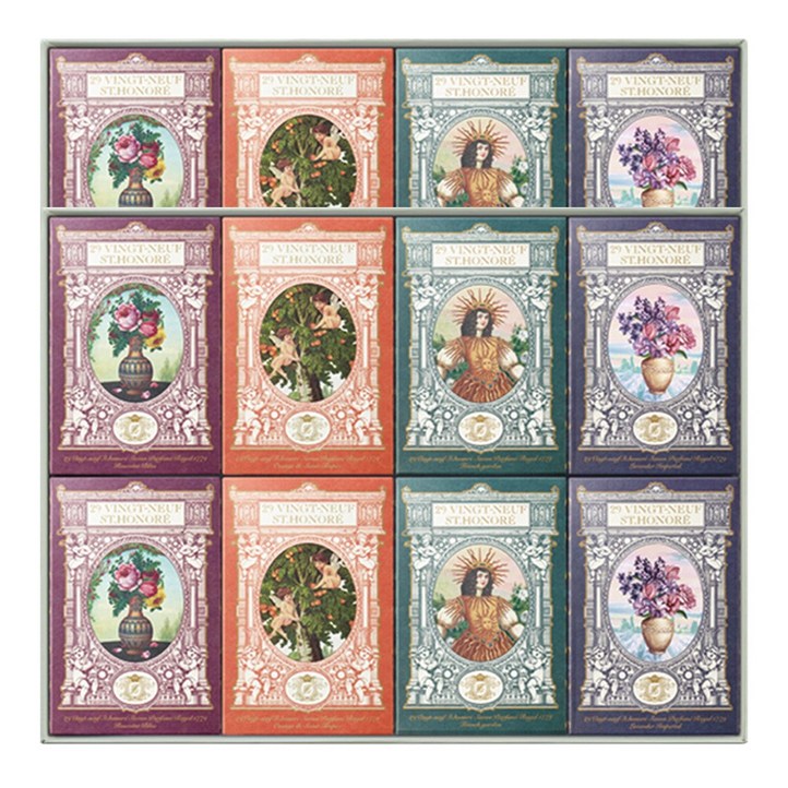 뱅네프생토노레 신제품 새로운향 사봉 파퓨메 로얄 1779 프랑스향 향수비누 시즌2 집들이선물 답례품 어버이날 스승의날 성년의날 선물, 135g, 16개입