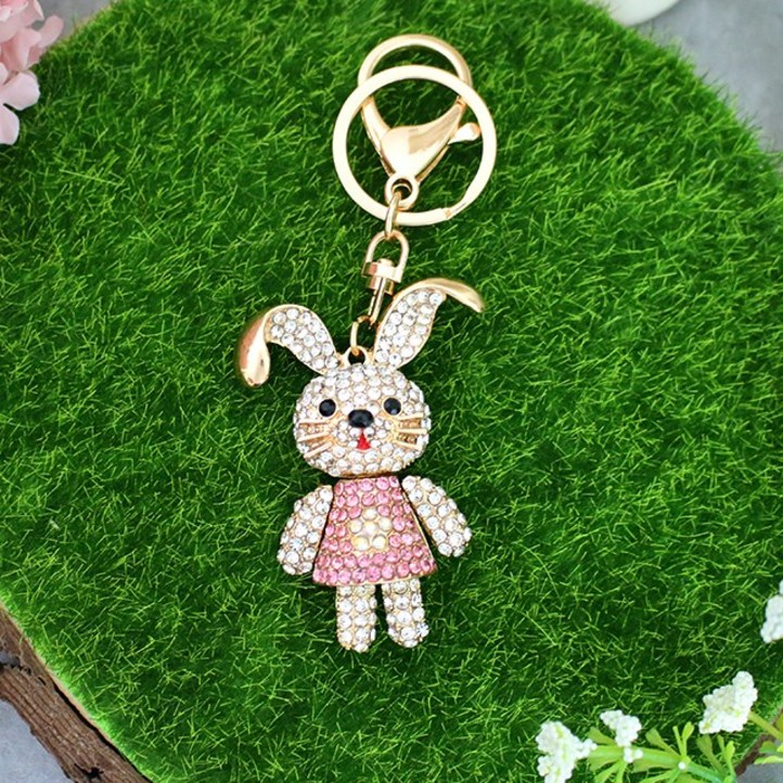 아리공방 깡총 토끼 열쇠고리 토끼띠선물 단체선물 가방고리 아이가방장식 차키링