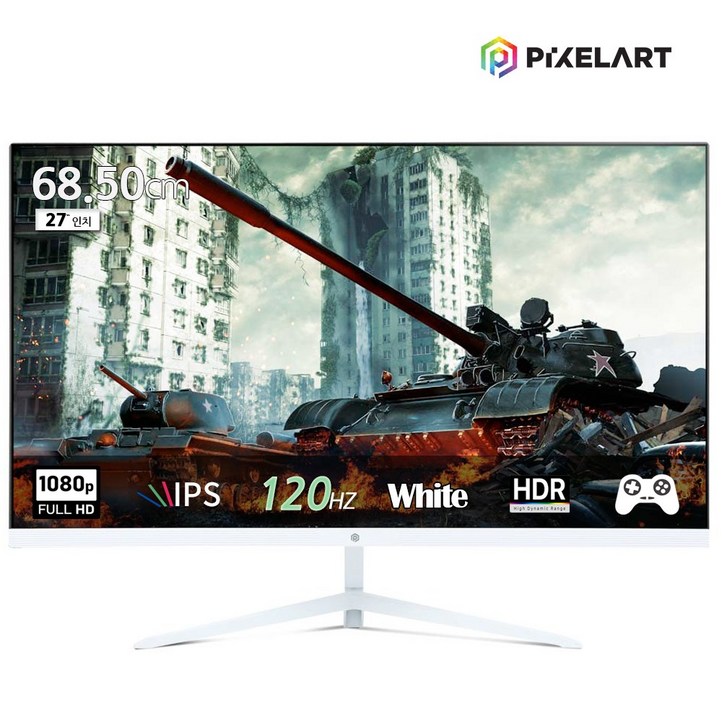 상품권 증정 픽셀아트 PIXELART PA2740W 화이트 120Hz FHD IPS 27형 모니터 무결점