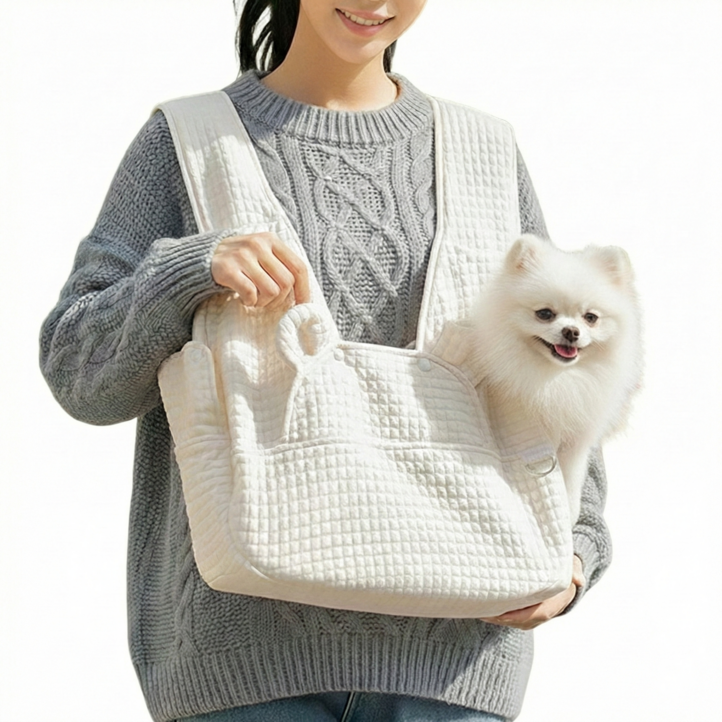 GANDA 강아지 고양이 포대기 슬링백 이동가방 어깨형 앞가방