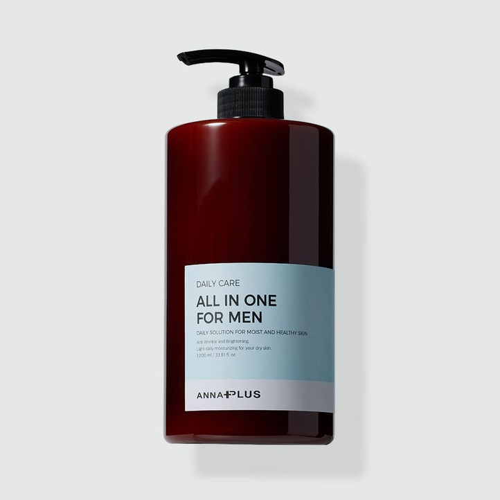 안나플러스 4GF 남자 올인원 1,000ml 스킨 로션 남성 주름 미백 화장품 에센스, 1000ml, 1개 안나플러스 4GF 남자 올인원 1,000ml 스킨 로션 남성 주름 미백 화장품 에센스, 1000ml, 1개