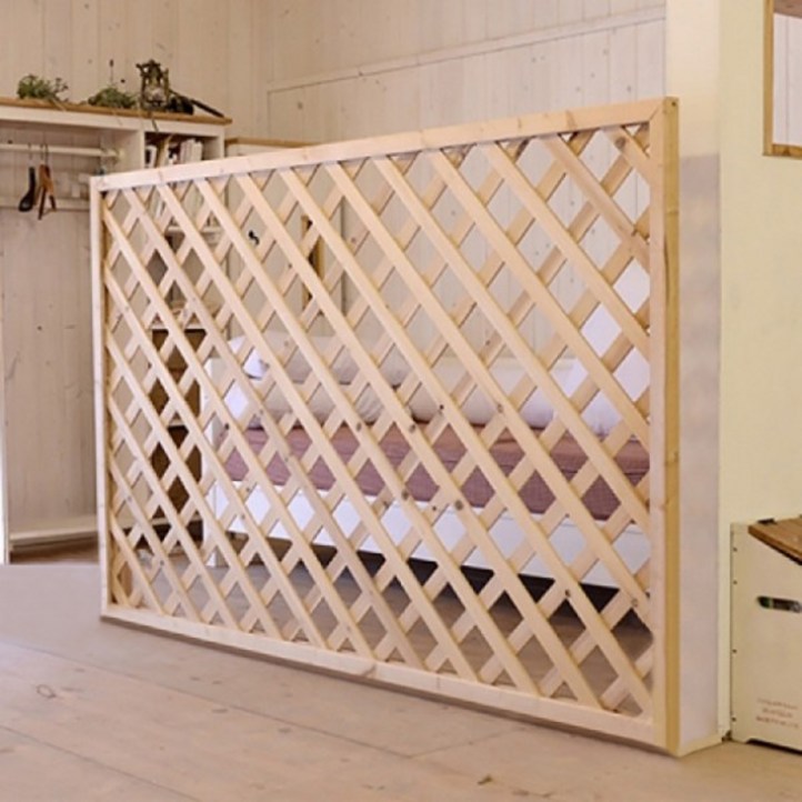 아이베란다 격자 원목파티션 간살 가림막 공간분리 내외부용 래티스 가벽