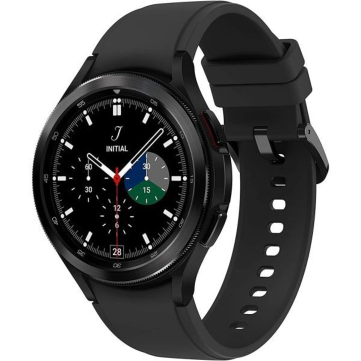 삼성전자 갤럭시 워치 4 클래식 46mm 스마트워치 헬스 피트니스 러닝 슬립 사이클을 위한 심전도 모니터 트래커 포함 GPS 낙상 감지 블루투스 미국 버전 블랙 갱신